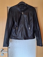 Damen lederjacke schwarz gebraucht kaufen  Leegebruch