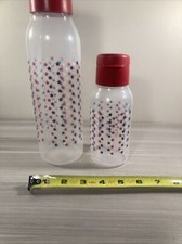Garrafas de água Tupperware Eco Patriotic. Conjunto de 2 Médio e Pequeno Novo! , usado comprar usado  Enviando para Brazil