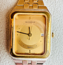 Vintage  Bucherer Swiss Quartz Watch Two Tone - Working - Date Display na sprzedaż  PL