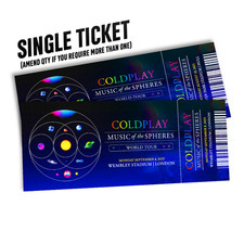 Coldplay mock ticket for sale  CARDIGAN