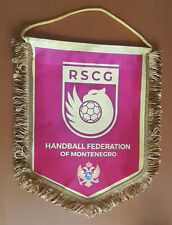 Capitán Banderín Federación de Balonmano de MONTENGRO31x36cm Matchworn segunda mano  Embacar hacia Argentina