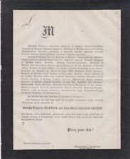 1876 faire part d'occasion  Toulouse-