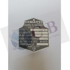 Plaque constructeur cimatti d'occasion  Béziers