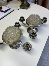 Paire chandeliers métal d'occasion  Breil-sur-Roya