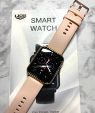 Smartwatch feminino LIGE impermeável toque rosa para iPhone Android (bateria morta), usado comprar usado  Enviando para Brazil