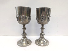 Pair pewter judaica for sale  UK