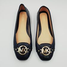 Usado, [ MICHAEL KORS MK ] Sapatos Mocassins Femininos de Couro Fulton Plano | EUA 8 ou EUR 38 comprar usado  Enviando para Brazil