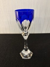 Verre bleu foncé d'occasion  Baccarat