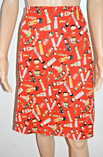 GET CUTIE COMPRIMENTO DO JOELHO LARANJA SAIA LINHA A COM DESIGN DE BONECA DE MADEIRA - TAMANHO P/8-10 comprar usado  Enviando para Brazil