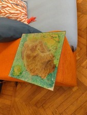 Piatto gatto vetro usato  Genova