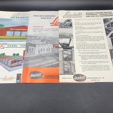 Lote de 3 folletos de ventas de edificios de fabricación de Lundell-años 50-Cherokee Iowa  segunda mano  Embacar hacia Mexico
