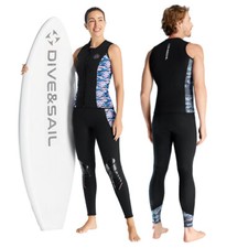 Calça colete superior 3 mm roupa de mergulho dividida traje de mergulho neoprene surf snorkeling mergulho comprar usado  Enviando para Brazil