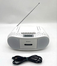 SONY CFD-S 70 CD BOOMBOX com Gravador FM AM Wide-FM Branco Funcionando Japão comprar usado  Enviando para Brazil