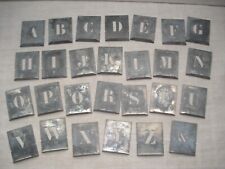 Lettres pochoirs zinc d'occasion  Villiers-sur-Marne