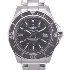 com papel BREITLING Super Ocean II A17365 mostrador preto automático masculino R#141297 comprar usado  Enviando para Brazil