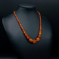 Vintage amber necklace for sale  FLEET