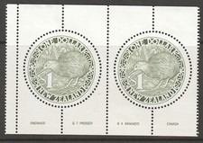 NOVA ZELÂNDIA 1988 US$ 1 KIWI VERDE - PAR UNIDO comprar usado  Enviando para Brazil