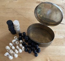 Schach mühlespiel messingbox gebraucht kaufen  Krefeld