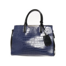 Używany, Wittchen, torba na ramię, damska, niebiesko-czarna, 34, 12, 22 cm #Hbw na sprzedaż  PL
