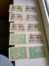 Reichsmarkscheine 7x50 1914 gebraucht kaufen  Kiel