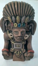 Statua terracotta maya usato  Varese