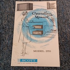 Manual de Operação HH Scott Modelo 370 (Bom estado, pequeno rasgo na tampa), usado comprar usado  Enviando para Brazil