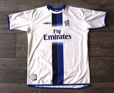 CAMISA DE FUTEBOL JUVENIL INFANTIL CHELSEA AWAY 2003 2004 VINTAGE UMBRO CAMISA DE FUTEBOL comprar usado  Enviando para Brazil