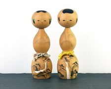 Boneca Kokeshi Vintage Par - Bobblehead Kokeshi Antiga Japonesa - Boneca Oriental comprar usado  Enviando para Brazil