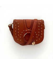 Bolsa tiracolo Chloe Hana cravejada estrela couro conhaque ferragem dourada comprar usado  Enviando para Brazil