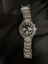 Relógio de quartzo cronógrafo Michael Kors MK-8040 com mostrador preto aço inoxidável, usado comprar usado Relógio de quartzo cronógrafo Michael Kors MK-8040 com mostrador preto aço inoxidável, usado comprar usado  Enviando para Brazil