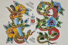 Snake tattoo flash for sale  Lake Havasu City
