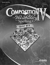 Abeka composition vocabulary for sale  Winter Haven