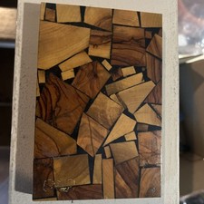 Conjunto de 2 suportes de livros de biblioteca de azulejos e madeira em mosaico de oliveira meados do século comprar usado Conjunto de 2 suportes de livros de biblioteca de azulejos e madeira em mosaico de oliveira meados do século comprar usado  Enviando para Brazil