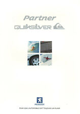 Catalogue brochure prospekt Peugeot Partner série spéciale Quiksilver 1999 BE Fr comprar usado  Enviando para Brazil