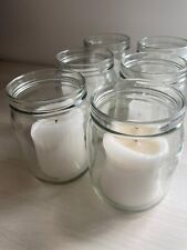 Glass candle jars for sale  BRENTFORD