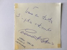 Autografo antonio carennante usato  Guidonia Montecelio