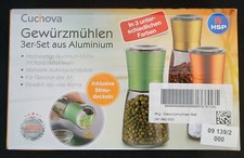 Gewürzmühlen set keramikmahl gebraucht kaufen  Weinheim