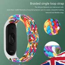 Pulseiras de relógio de náilon elásticas trançadas para Xiaomi Mi Band 5/6/7 NFC comprar usado  Enviando para Brazil
