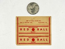PRIMEIRO INVÓLUCRO VINTAGE DE CHICLETE DE HORTELÃ BOLA VERMELHA CHICAGO comprar usado  Enviando para Brazil