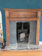 Wooden fire surround for sale  STUDLEY