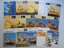 16 Prospekte Hyundai Baumaschinen Radlader Bagger 90er Jahre comprar usado  Enviando para Brazil