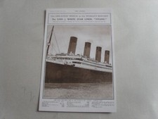 Postcard titanic boat for sale  SHEFFIELD
