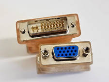 Pacote, 2 peças, adaptador DVI-I link duplo macho para VGA/SVGA D-Sub fêmea comprar usado  Enviando para Brazil