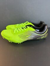 Tênis de atletismo Shenya tamanho 8.5 preto verde fluorescente masculino Spikes corrida, usado comprar usado  Enviando para Brazil