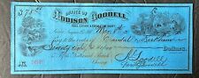 1883 bank check for sale  Los Angeles