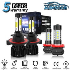 Usado, Kit de faróis de LED lâmpadas Hi/Lo feixe de neblina para Chevrolet Cruze 2011-2015 4x 9008 H11 comprar usado  Enviando para Brazil