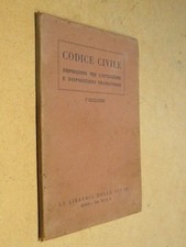 Codice civile mussolini usato  Salerno