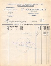1932 manufacture treillages d'occasion  France