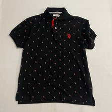 Polo Assn dos EUA. Camisa polo masculina preta tamanho P com botões comprar usado  Enviando para Brazil