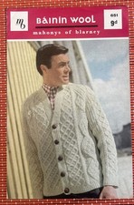 Mens aran neck for sale  WORCESTER